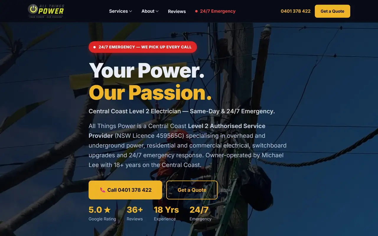 All Things Power desktop